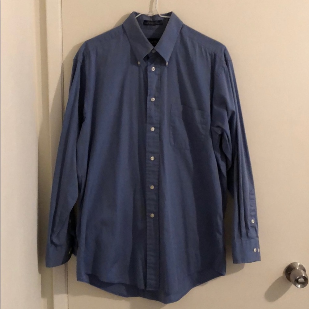 Club Room - Blue Solid Dress Shirt